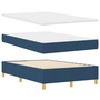 Pat Box Spring cu saltea & LED Albastru 120x190 cm Țesătură