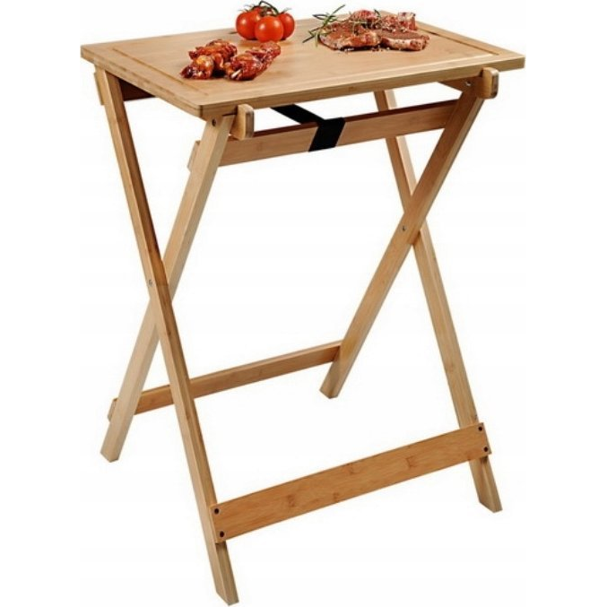 KESPER Kerti asztal, multifunkcionális, bambusz 60 cm (4000270582752)