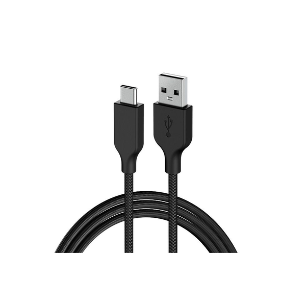 Genius ACC-A2CC-3A USB Type-A apa - USB Type-C apa 2.0 Adat és töltő kábel - Fekete (1.5m)