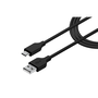 Genius ACC-A2CC-3A USB Type-A apa - USB Type-C apa 2.0 Adat és töltő kábel - Fekete (1.5m)