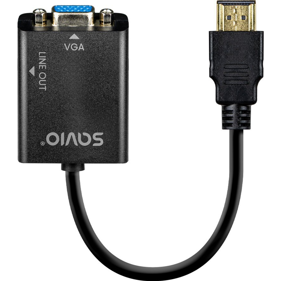 Savio AK-76 Fekete Videó Átalakító Kábel (AK-76)