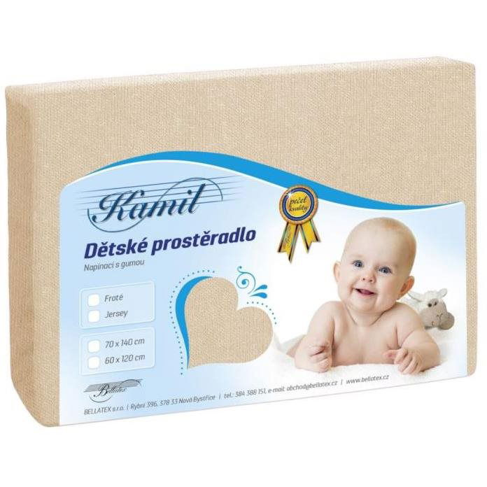 Bellatex Children's jersey - 60 × 120 cm - light beige (347)