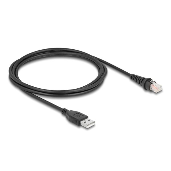 Delock RJ50   A-típusú USB 2.0 vonalkód olvasó kábel 2 m (90611)