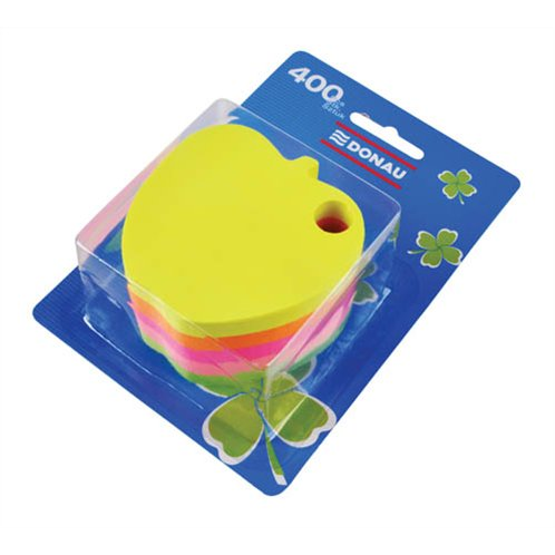 Donau Alma alakú öntapadó jegyzettömb - 5 színű (400 lap / tömb) (7563001PL-99)