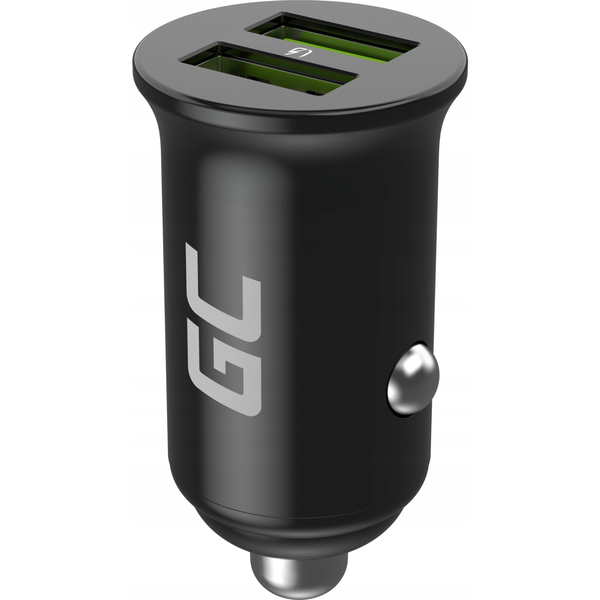 Green Cell PowerRide Nano Rychlá nabíječka automobilová 2x USB 6A 36W 12V