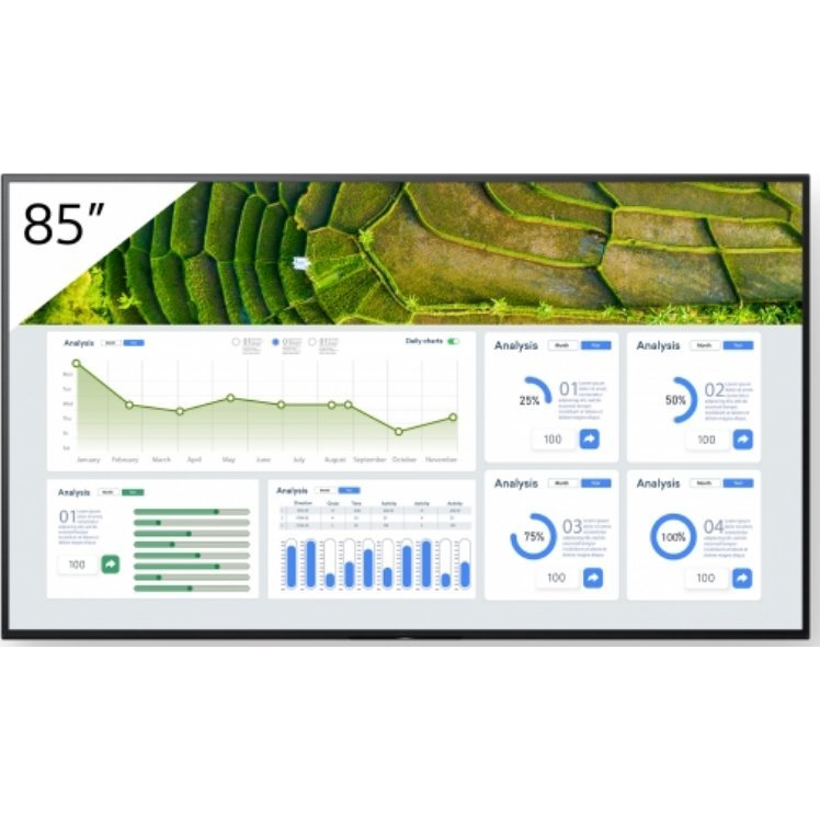 Sony BRAVIA FW-85BZ30L 85" 4K professzionális LCD kijelző 440 nit (FW-85BZ30L)