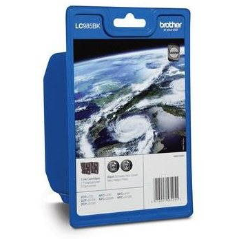 Brother LC-985BKBP2 глава и патрон за мастиленоструен принтер 2 броя Оригинал Черен