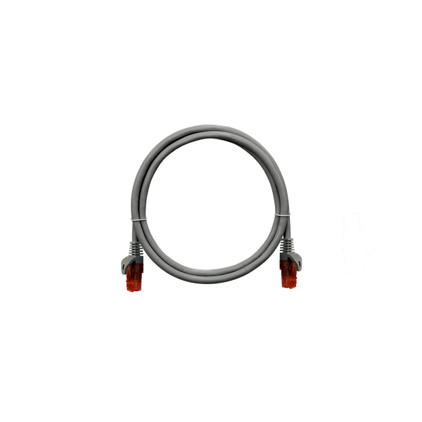 NIKOMAX Patch kábel UTP, Essential Series, CAT6A, LSZH,   15m, szürke