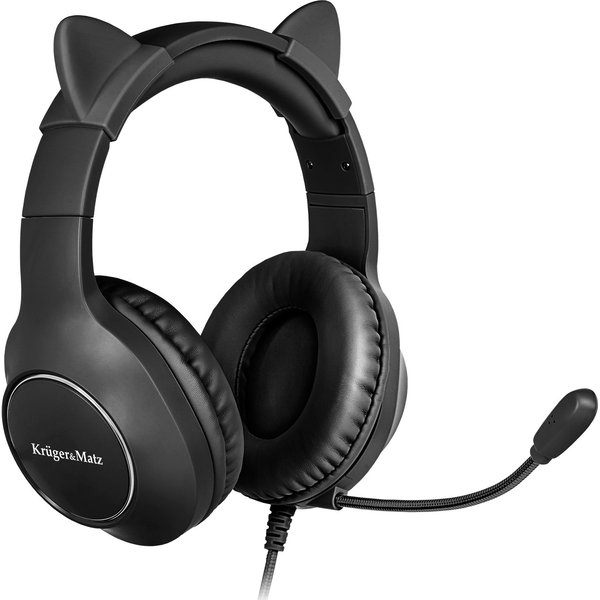 Căști de gaming Kruger&Matz KM0659 pentru copii, negru