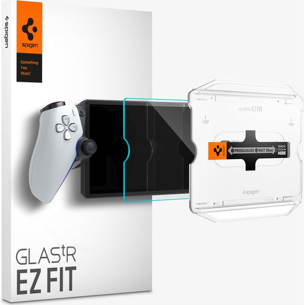 Tvrdené sklo pre PlayStation Portal, Spigen Glas.tR Ez Fit, s aplikátorom