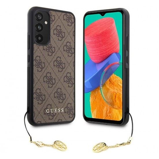 Guess 4G Charms Samsung Galaxy A34 5G szilikon tok barna (GUHCSA34GF4GBR) (GUHCSA34GF4GBR)
