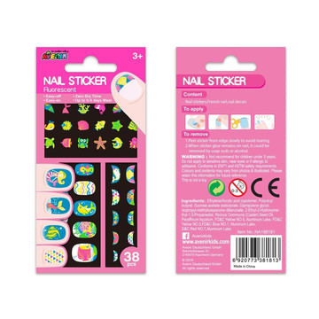 Avenir: Fluoreszkáló körömmatrica szett (AvenirNA198181) (AvenirNA198181)