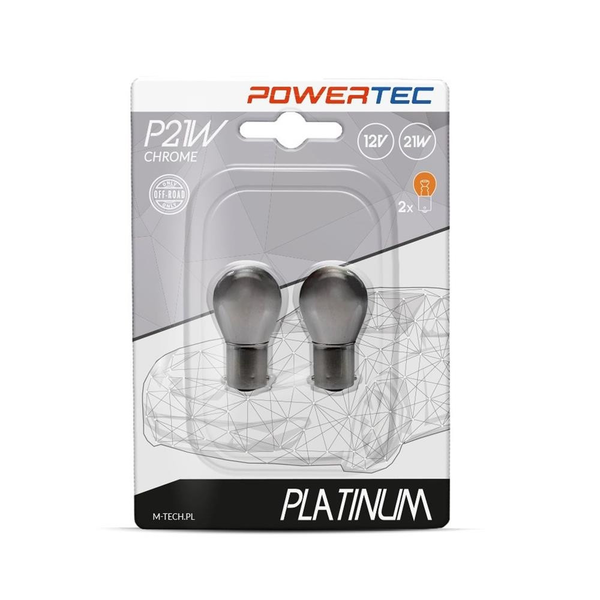 Powertec S25 12V 21W BA15s Chrome