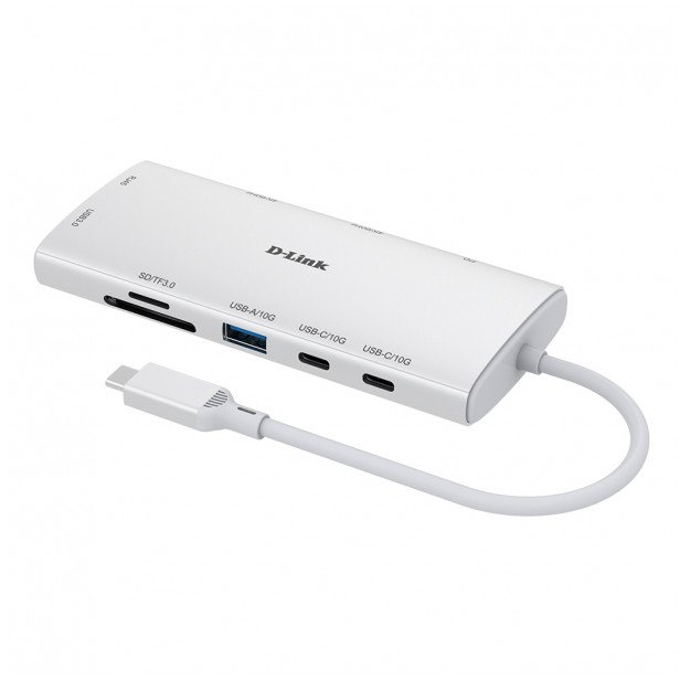 D-Link DUP-A01 hálózati csatlakozó USB 3.2 Gen 1 (3.1 Gen 1) Type-C 10000 Mbit/s Fehér (DUP-A01)