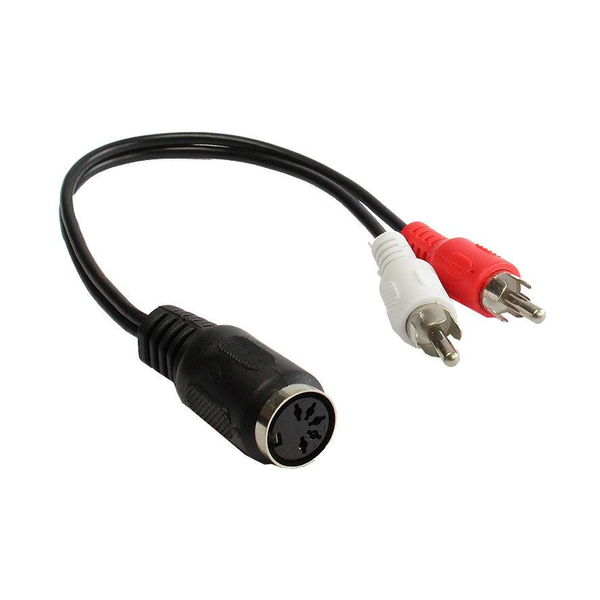 Good Connections Audio Adapter 2xCinch St.-5-pol DIN Bu.