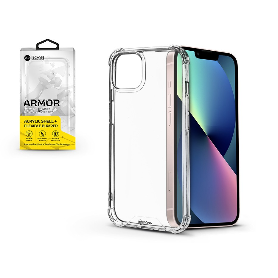 Apple iPhone 13 szilikon hátlap - Roar Armor Gel - transparent (KC0736)