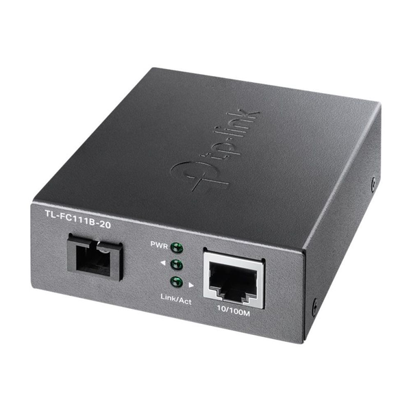 TP-Link TL-FC111B-20 convertidor de medio 100 Mbit/s Monomodo Negro