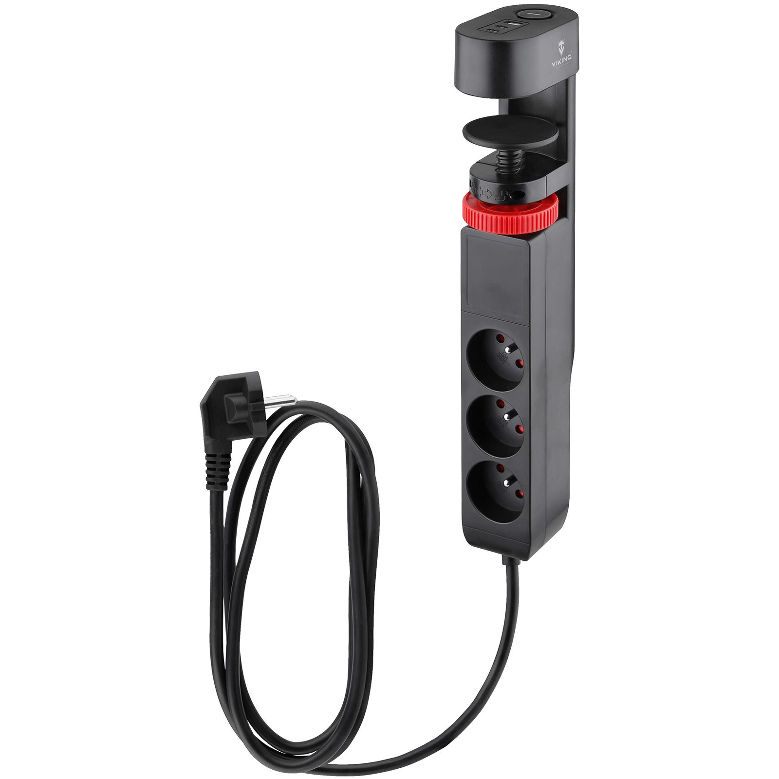 Viking R33S hosszabbító aljzat USB-vel (VR33S)