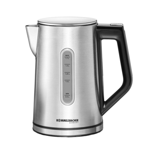 Rommelsbacher Sunny WK 3000 1.7L Електрическа кана Сребристо/Черно