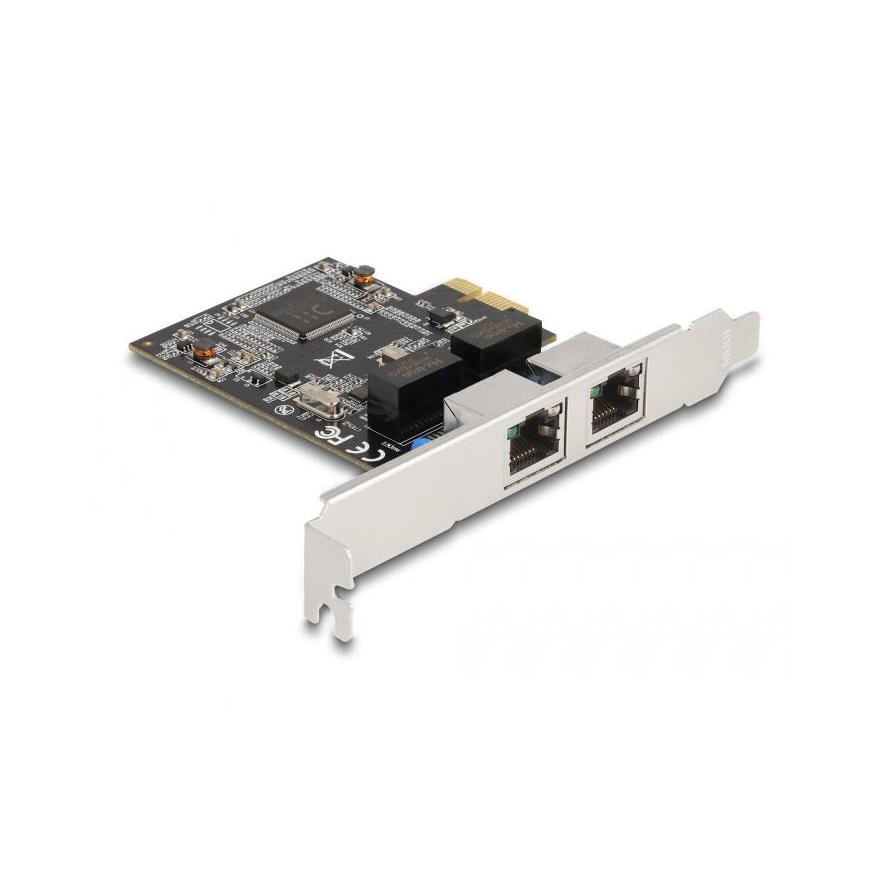 Delock 88615 PCI Express 2x RJ45 Hálózati kártya (88615)