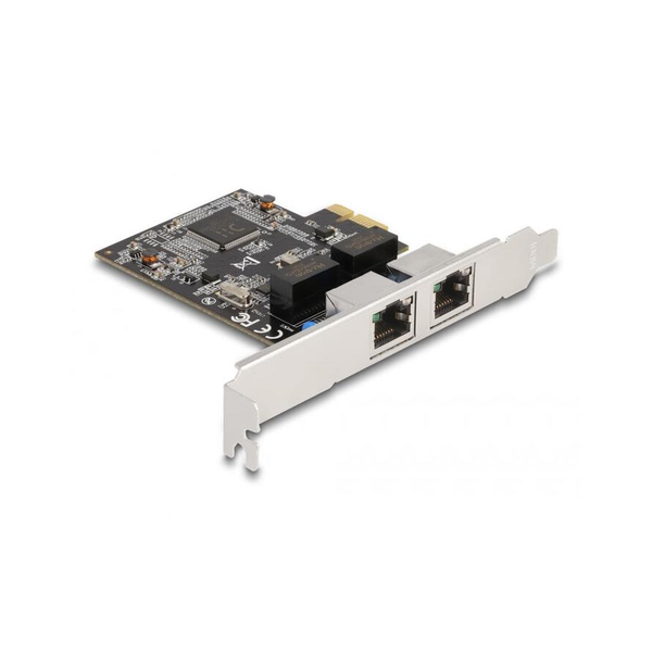 DELOCK PCI Express x1 Karte auf 2 x RJ45 Gigabit LAN RTL8111
