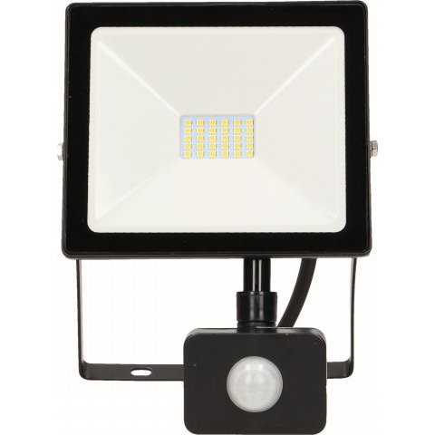 Naświetlacz Orno ALLED 20W Naświetlacz LED z PIR, 1600lm, IP44, 4000K, Alu+szkło