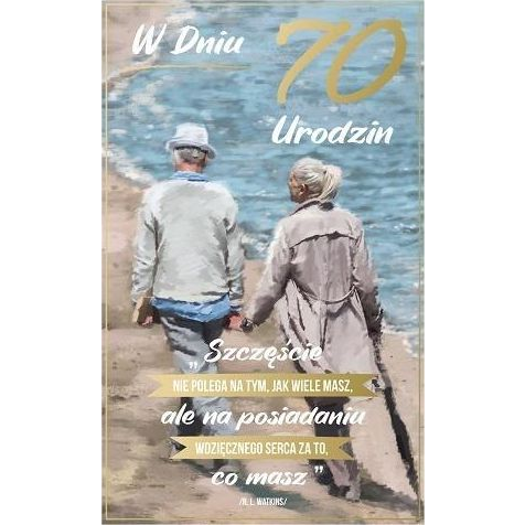  AbCard Kartka okolicznościowa Urodziny 70 P16