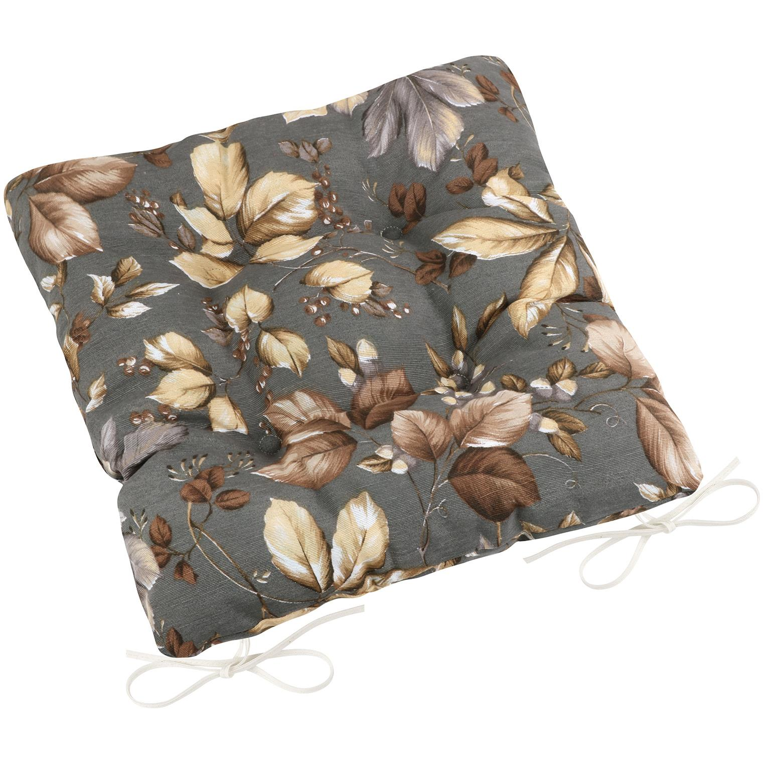 BELLATEX Seat cushion EMA 41/564 quilted 40 × 40 cm Autumn leaves (12060)