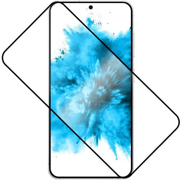 FIXED FullGlue-Cover Samsung Galaxy S24+/S25+ üvegfólia - kijelzőbe épített ujjlenyomat-olvasó kompatibilis, fekete
