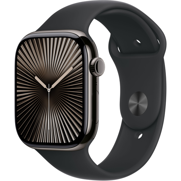 Apple Watch Series 10 GPS + Cellular 46mm Slate Titanium Fekete Sportszíj