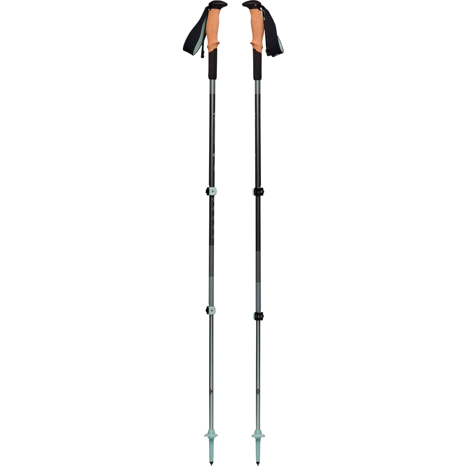 Black Diamond Pursuit Shock Túrabot - Szürke/Zöld (125-140cm) (BD1100689481M_L1)