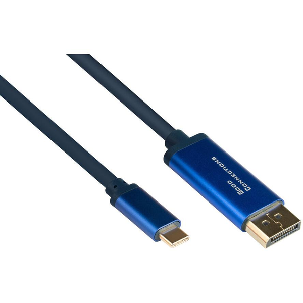 Good Connections Adapterkab SmarFLEX USB-C an DP1.2 blau 1m