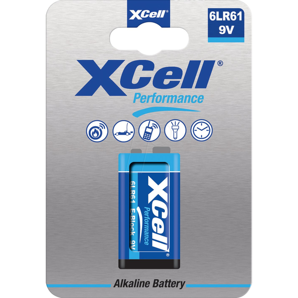 XCell 6LR61HP 9V-os elem Alkáli mangán 9 V 1 db