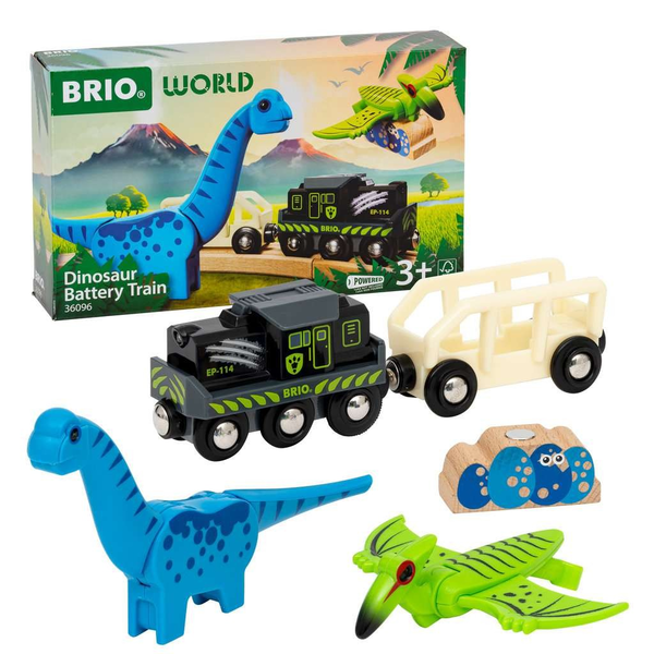 BRIO World Akkumulátoros Dinoszauruszos vonat készlet - Színes