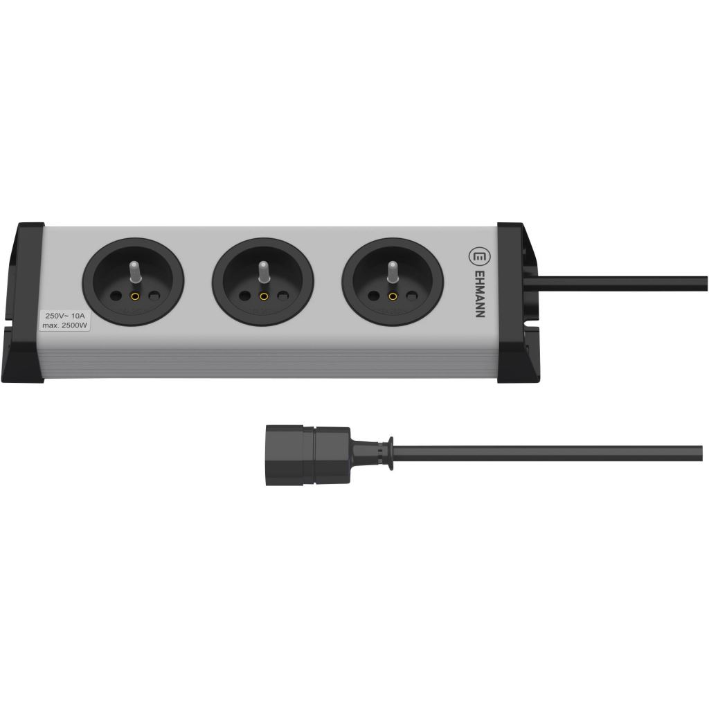 Ehmann 0200x02032308 Elosztó üzemi eszközökhöz Szürke, Fekete Hidegkészülék dugó 1,5m (0200x02032308)