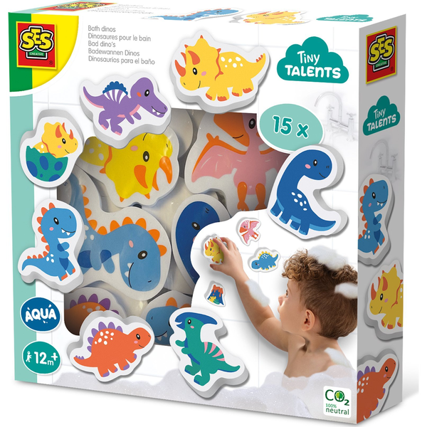 SES Creative Tiny Talents 13214 giocattolo per il bagno Adesivo per vasca Multicolore