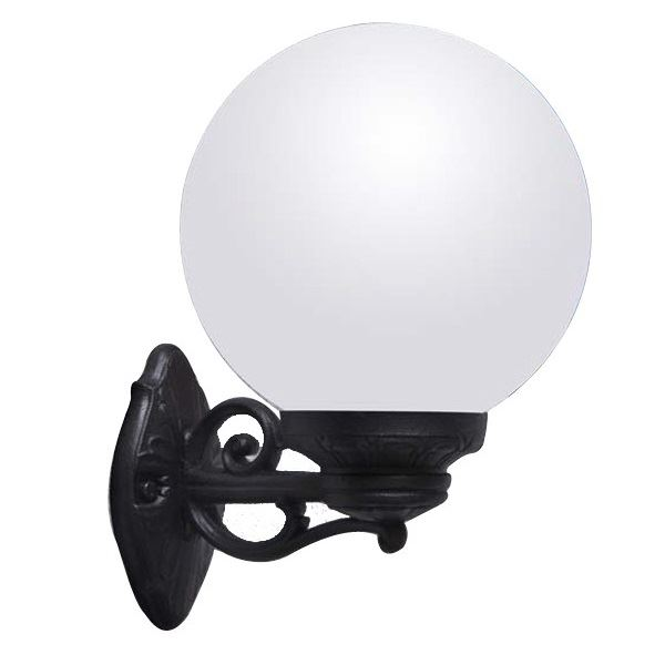 Fumagalli BISSO/G250 kültéri falilámpa opál-fekete (G25.131.000.AYE27) (G25.131.000.AYE27)