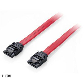 Equip 111900 cabo SATA 0,5 m SATA 7-pin Vermelho