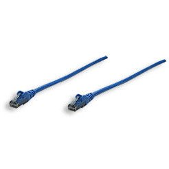 Intellinet RJ-45, 0.3m, Cat6, UTP cavo di rete Blu 0,3 m