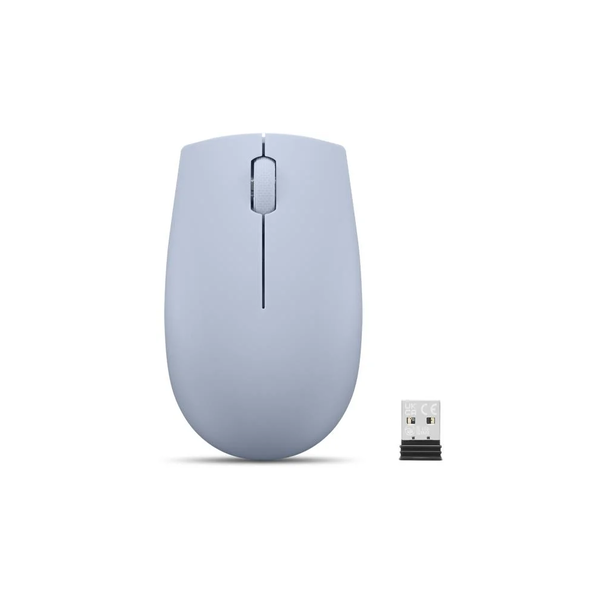 Lenovo 300 Wireless Compact Maus Kabellos Optisch Blau 3 Tasten 1000 dpi mus Kontor Ambidextrous RF trådløst Optisk