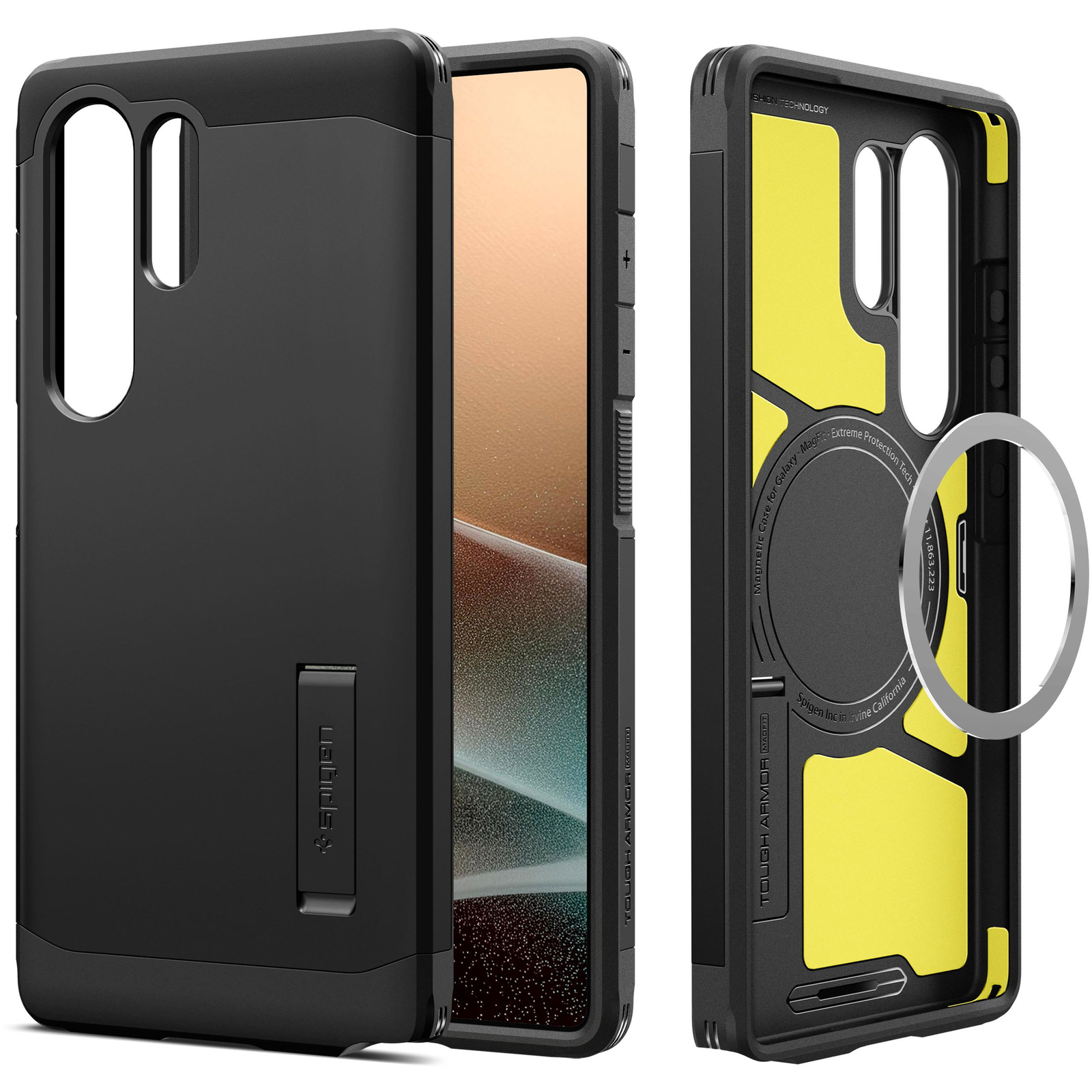 Spigen Tough Armor MagSafe Black Samsung Galaxy S 2025 Ultra tok (ACS08964)