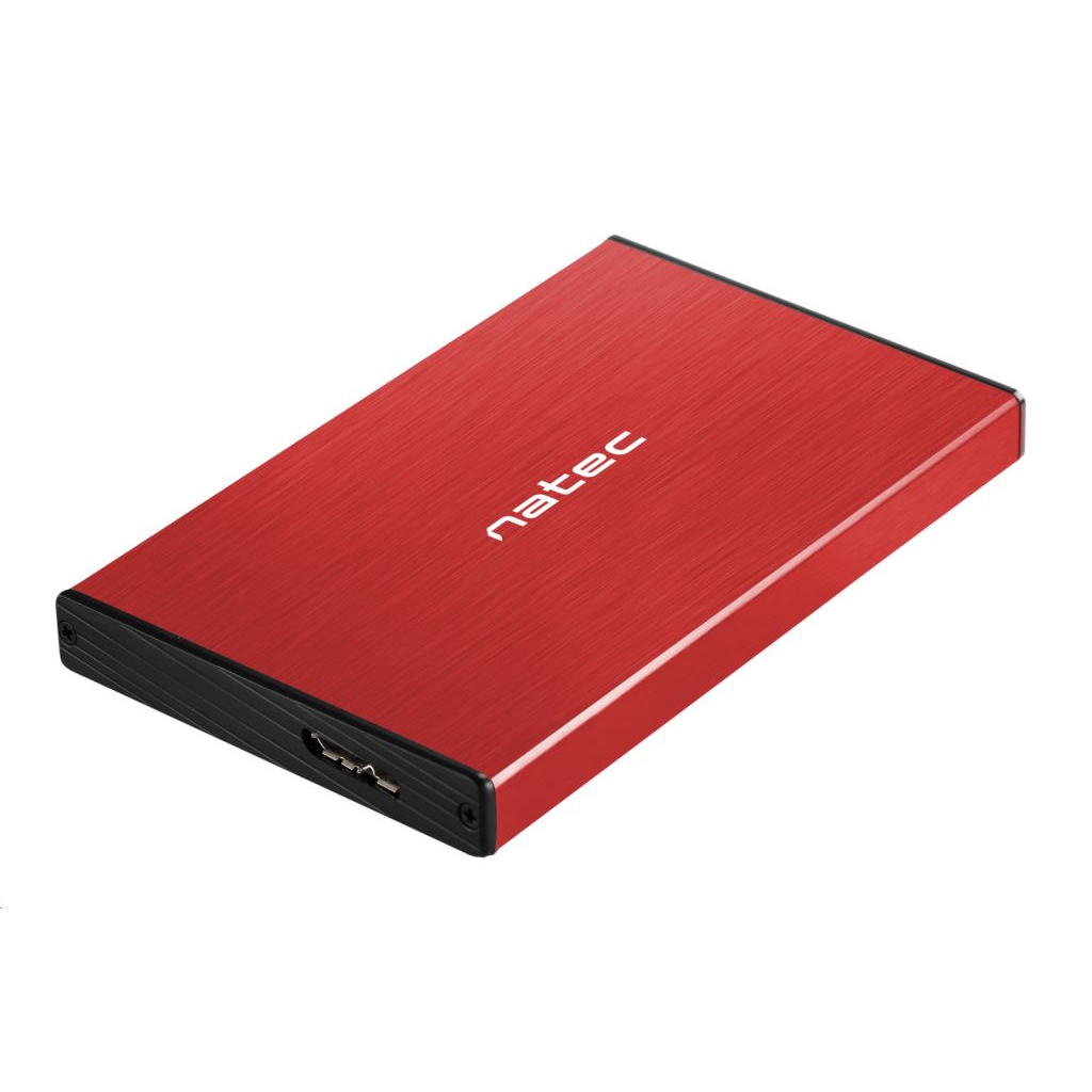 Natec Rhino Go 2,5" külső SATA mobil rack USB3.0 piros (NKZ-1279) (NKZ-1279)