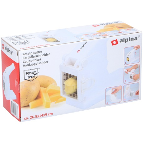 Alpina 12787 Rozsdamentes acél burgonya szeletelő - Fehér (12787)