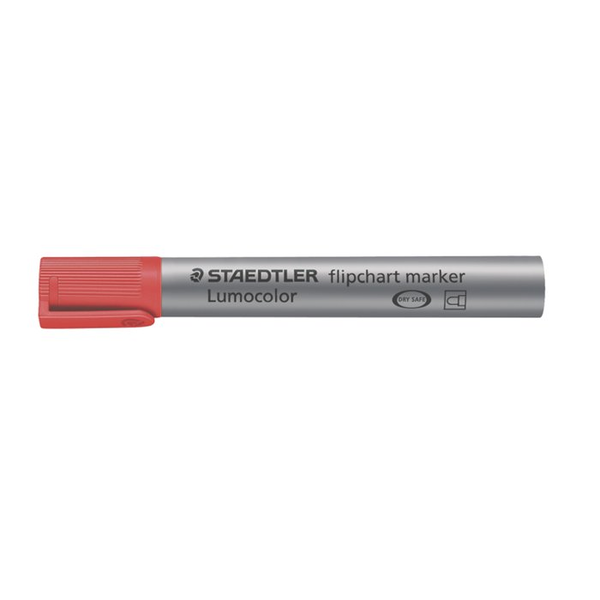 Маркер за флипчарт Staedtler Lumocolor 356, 2 мм, конус, червен