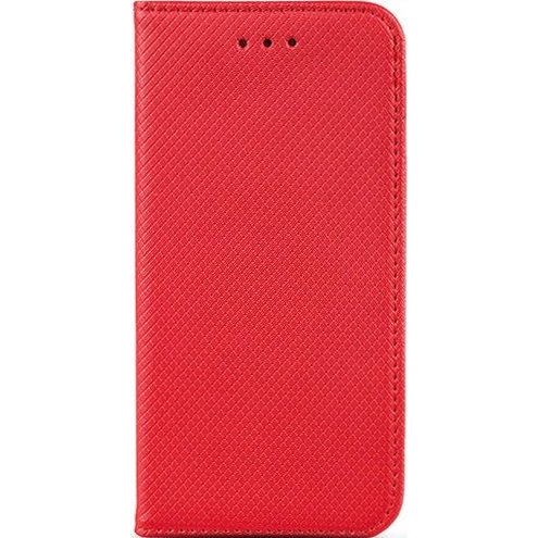 Smart Magnet Xiaomi 13 Oldalra Nyíló Mágneses Könyv Tok Szilikon Belsővel Piros (33223)