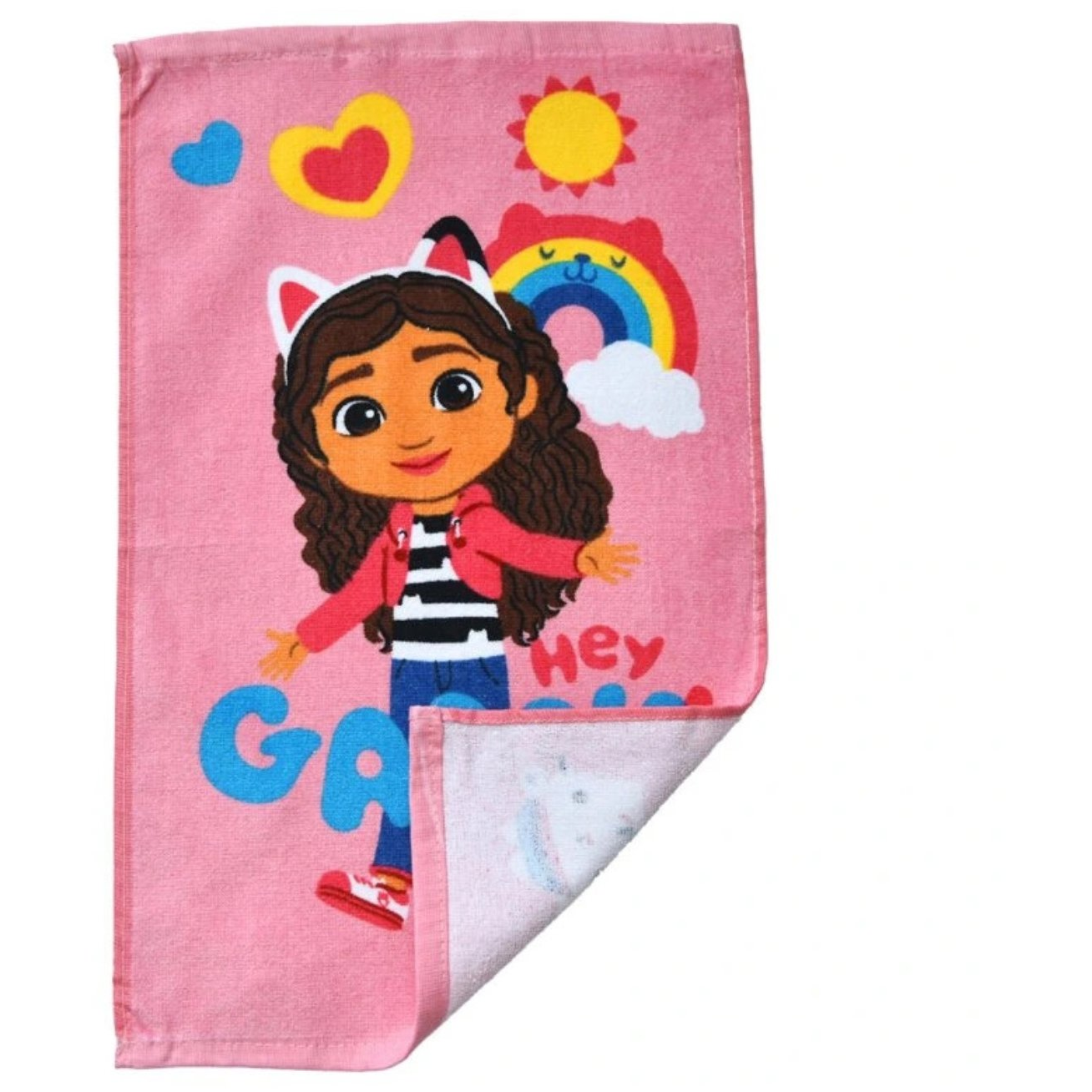 CARBOTEX Gyerek törölköző - Gabi babaháza "Helló Gabi", 30×50 cm (5905742201300)
