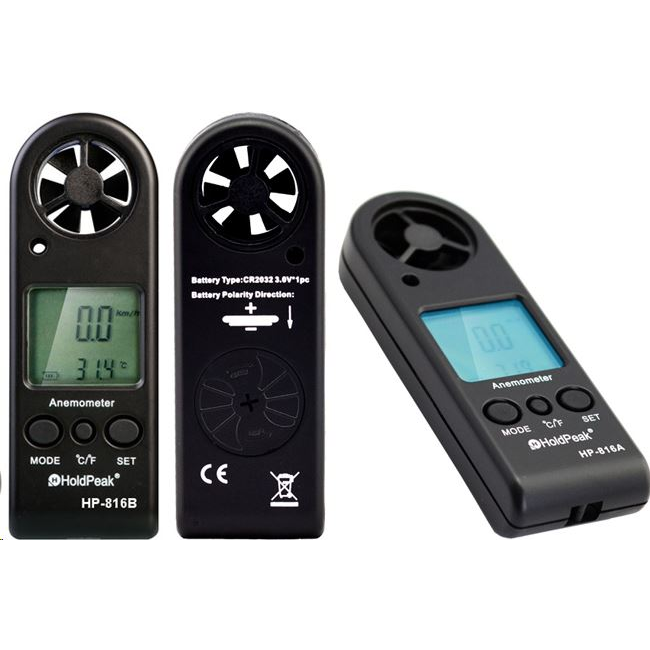HOLDPEAK 816B Digitális szélerősség és hőmérsékletmérő (113759) (113759)