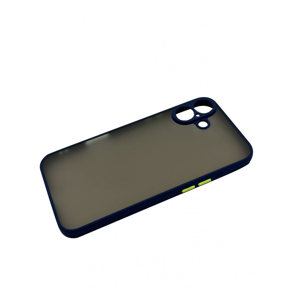 iPhone 16 Plus műanyag tok, kék-zöld (CEL-MATT-IPH16P-BLG)