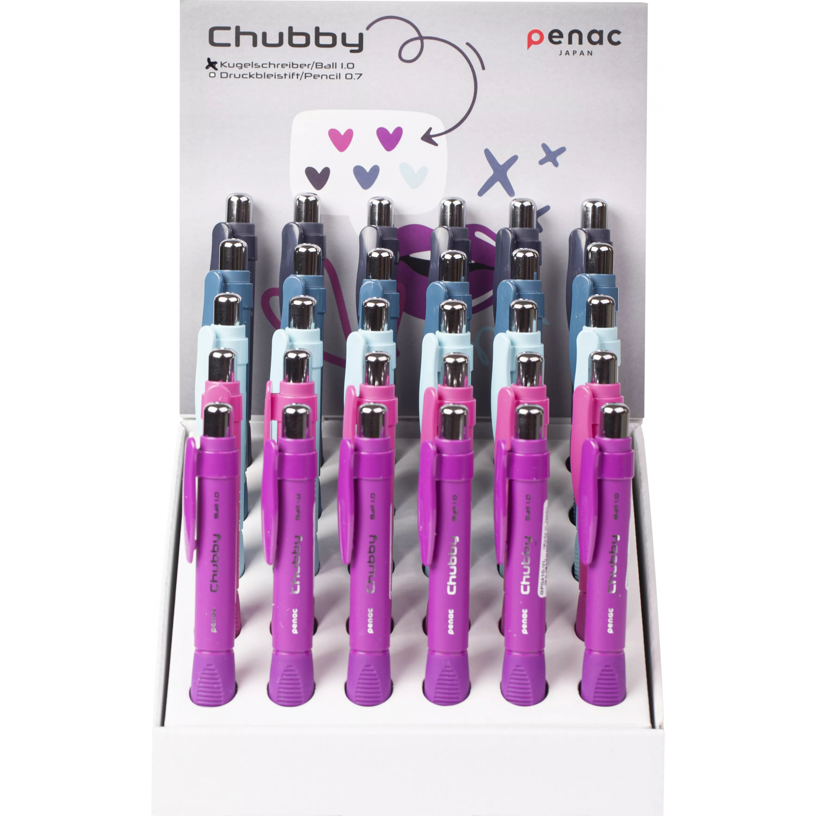 Penac Chubby Nyomógombos golyóstoll 1,0 mm (Kék tinta) - Többféle (7010566001)