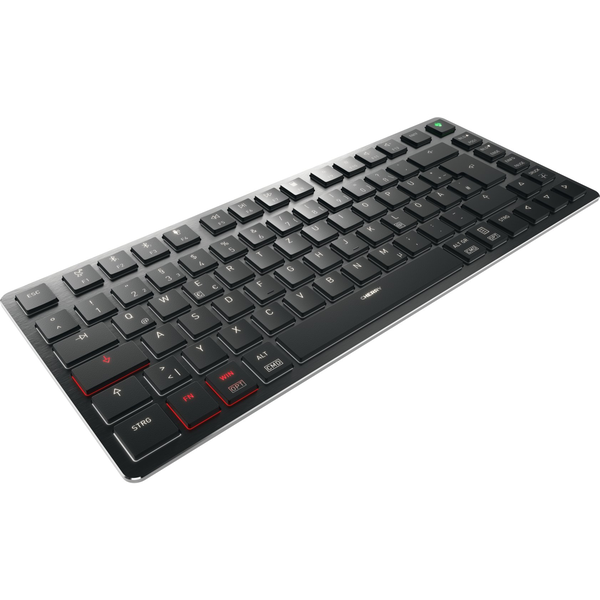 CHERRY KW X ULP 2.0 MINI πληκτρολόγιο Σπίτι/Γραφείο USB + RF Wireless + Bluetooth QWERTZ Γερμανικός Μαύρος (Μαύρο)